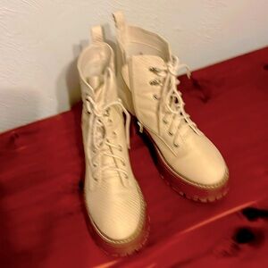 MIA Sian combat, boots  snake,faux leather full inside zipper